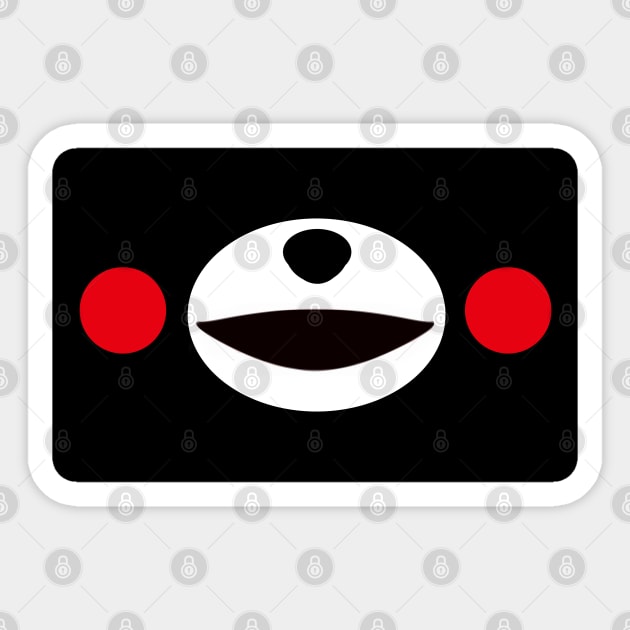 Kumamon Face Sticker by valival